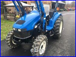New Holland TC40 Diesel Tractor, 40HP, 350Hrs, Shuttle Trans, 4x4, Loader & Hoe