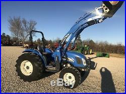 New Holland TC55DA Farm Tractor. 4x4. Loader. Shuttle. 1500 Hours. Mint Conditio
