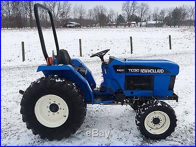 New Holland TC 30 Compact Tractor 4x4 Diesel 976 Hours