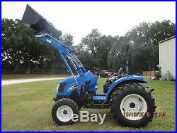 New Holland TC 40 4x4 with QT Loader. R4 Tires Clean! 40HP with only 465 Hrs