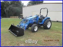 New Holland TC 40 4x4 with QT Loader. R4 Tires Clean! 40HP with only 465 Hrs