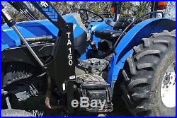 New Holland TN75 Tractor with Loader, 72hp Turbo charged Diesel engine, 1285 hrs