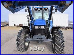 New Holland TS110 Diesel Farm Agriculture 4X4 Tractor With Cab & Loader