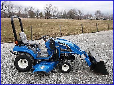 New Holland TZ25DA Compact Tractor & Front Loader 4x4 Diesel Belly Mower