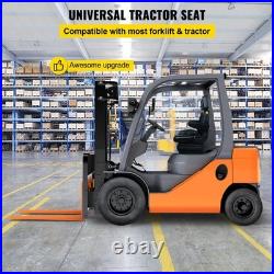 New Low Profile Suspension Seat With Armrest Dozer Backhoe Tractor Skidsteer