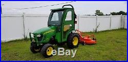 Nice! John Deere 2320 Diesel Hydrostatic tractor with Cab, and 72 MOWER + BlA