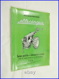 Old Manual Motor Cultivator L5 Cab Mechanical Industries Bergamo 1950ca