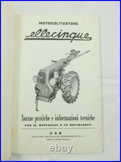 Old Manual Motor Cultivator L5 Cab Mechanical Industries Bergamo 1950ca