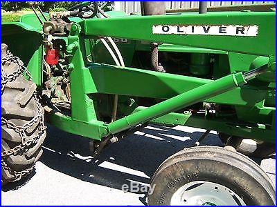 Oliver 1250 tractor with loader, loader tractor NO RESERVE