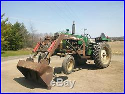 Oliver 1650 Gas Antique Tractor NO RESERVE Loader Three Point farmall john deere