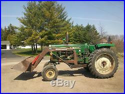 Oliver 1650 Gas Antique Tractor NO RESERVE Loader Three Point farmall john deere