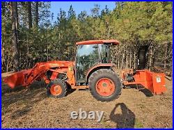 Only 64hrs! 2020 Kubota Mx5400 Tractor Loader Cab Snowblower