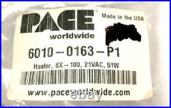 Pace Heater SX-100, 21VAC, 51W Blue Connector For Tractor 6010-0163-P1 New Pace Heater SX-100, 21VAC, 51W Blue Connector For Tractor 6010-0163-P1 New