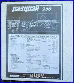 Pasquali 956 Transporter Tractor RARE