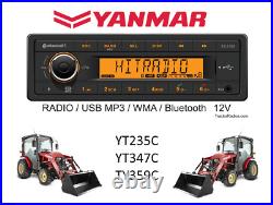Plug & Play Bluetooth Tractor Radio Stereo Deere 27D 50G Yanmar YT 235 9-Pin