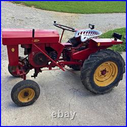 SPEED EX Red Riding Garden Tractor, Riding Tractor with Seat & Steering Wheel