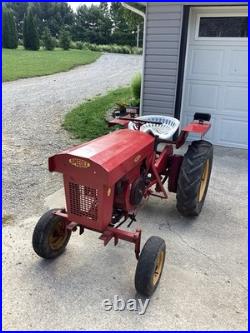 SPEED EX Red Riding Garden Tractor, Riding Tractor with Seat & Steering Wheel