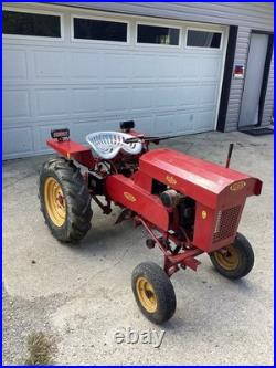 SPEED EX Red Riding Garden Tractor, Riding Tractor with Seat & Steering Wheel
