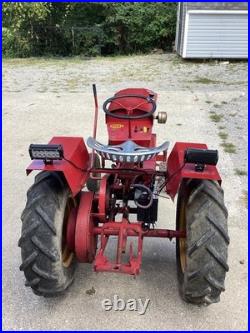 SPEED EX Red Riding Garden Tractor, Riding Tractor with Seat & Steering Wheel