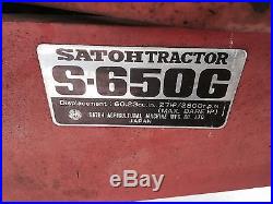 Satoh Bison S-650G 27HP Compact Loader Tractor PTO 3 Point Hitch Low 634 Hours