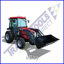 TYM T354 Hydrostatic Cab Tractor with industrial tires and loader