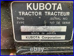 Tractor 2013 Kubota B3200 4X4 Power Steering Hydrostatic! 72 Deck