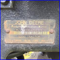 Tractor John Deere 5200 OROPS, diesel 4WD, PTO