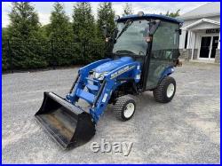 UNUSED 2023 NEW HOLLAND WORKMASTER 25S- ENCLOSED CAB With HEAT- LOADER- ONLY 9HRS