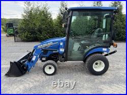 UNUSED 2023 NEW HOLLAND WORKMASTER 25S- ENCLOSED CAB With HEAT- LOADER- ONLY 9HRS