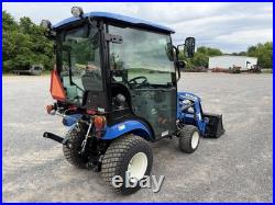 UNUSED 2023 NEW HOLLAND WORKMASTER 25S- ENCLOSED CAB With HEAT- LOADER- ONLY 9HRS