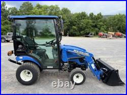 UNUSED 2023 NEW HOLLAND WORKMASTER 25S- ENCLOSED CAB With HEAT- LOADER- ONLY 9HRS