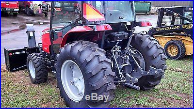 USED 2012 MASSEY FERGUSON 1648 4X4 CAB TRACTOR WITH SNOWBLOWER DIESEL