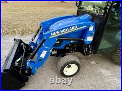 Un-used New Holland Workmaster 25s Mini Cab Tractor 4x4 Enclosed Cab 8 Hrs