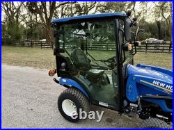 Un-used New Holland Workmaster 25s Mini Cab Tractor 4x4 Enclosed Cab 8 Hrs