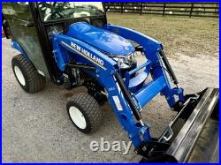Un-used New Holland Workmaster 25s Mini Cab Tractor 4x4 Enclosed Cab 8 Hrs