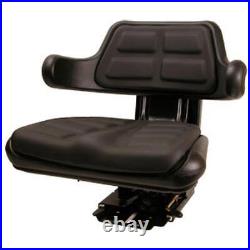 Universal Black Seat With Suspension Track and Adjustment Agnle