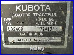 Used 2013 KUBOTA L3240DT Tractors Less than 40 HP