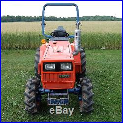 Used Kioti LB1914 4WD Tractor with 5' Rotary Mower & 6' Rear Blade Package