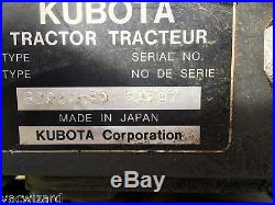 Used Kubota B2920 HSD Tractor Loader 3 Cylinder Diesel 29HP 4WD