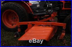 Used Kubota B7100HST 4WD Tractor with 60 Mid Mower & 3-pt New 5' Rear Blade