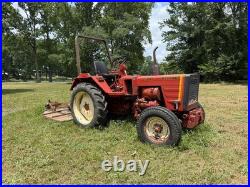 Used farm tractor diesel. Fuel, power, cooling, hydraulic systems working
