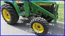 VERY CLEAN 1999 JOHN DEERE 4500 4X4 COMPACT TRACTOR With LOADER 1291 HOURS 39HP