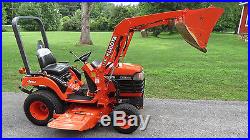 Very Nice 2002 Kubota Bx1800 4x4 Compact Tractor Loader & Belly Mower Hydro