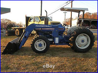 VERY NICE FARMTRAC 555 DTC 4WD DIESEL LOADER TRACTOR ONLY 100 HOURS
