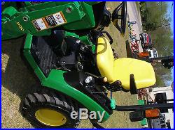 VERY NICE JOHN DEERE 1025R 4 X 4 LOADER TRACTOR ONLY 50 HOURS