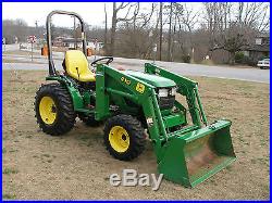 Very Nice John Deere 4100 4 X 4 Loader Tractor Only 78 Hours