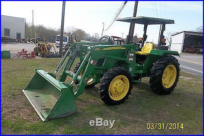 VERY NICE JOHN DEERE 5045E 4 X 4 LOADER TRACTOR ONLY239 HOURS