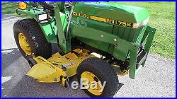Very Nice John Deere 755 4x4 Compact Diesel Tractor Loader & Mower Only 363 Hrs