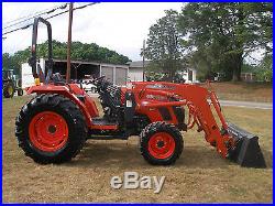 VERY NICE KIOTI DS4110 4 X 4 LOADER TRACTOR ONLY 190 HOURS