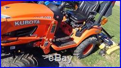 VERY NICE KUBOTA BX2370 4X4 COMPACT TRACTOR 69hrs With LOADER & 5' MOWER
